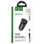 Автомобильное зарядное устройство Hoco Z39 QC3.0 (2USB) + MicroUSB black