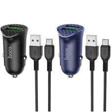 Автомобильное зарядное устройство Hoco Z39 QC3.0 (2USB) + Type-C black Автомобильное зарядное устройство Hoco Z39 QC3.0 (2USB) + Type-C black