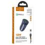 Автомобильное зарядное устройство Hoco Z39 QC3.0 (2USB) + Type-C blue