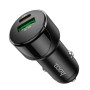 Автомобильное зарядное устройство Hoco Z42 PD 20W + QC3.0 (1USB 3A) black