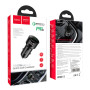 Автомобильное зарядное устройство Hoco Z42 PD 20W + QC3.0 (1USB 3A) black