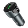 Автомобильное зарядное устройство Hoco Z42 PD 20W + QC3.0 (1USB 3A) grey
