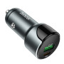 Автомобильное зарядное устройство Hoco Z42 PD 20W + QC3.0 (1USB 3A) grey