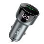 Автомобильное зарядное устройство Hoco Z42 PD 20W + QC3.0 (1USB 3A) grey