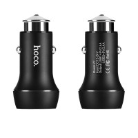 Автомобильное зарядное устройство Hoco Z7 (2USB/2.4A) black