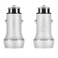Автомобильное зарядное устройство Hoco Z7 (2USB/2.4A) steel Автомобильное зарядное устройство Hoco Z7 (2USB/2.4A) steel