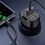 Автомобильное зарядное устройство Usams US-CC100-1 C17 3 USB (5V2.4A/5V1A/QC3.0) black