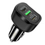 Автомобильное зарядное устройство Usams US-CC100-1 C17 3 USB (5V2.4A/5V1A/QC3.0) black