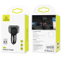 Автомобильное зарядное устройство Usams US-CC100-1 C17 3 USB (5V2.4A/5V1A/QC3.0) black