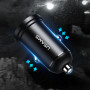 Автомобильное зарядное устройство USAMS US-CC114 C20  Dual USB Mini black