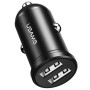 Автомобильное зарядное устройство USAMS US-CC114 C20  Dual USB Mini black