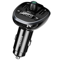 Автомобильное зарядное устройство USAMS US-CC115 C21 Bluetooth FM Tuner (2USB 3.4А) black