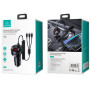 Автомобильное зарядное устройство Usams US-CC119 C22 (2USB/3.4A) + 3in1 combo кабель black