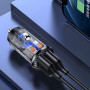 Автомобильное зарядное устройство Usams US-CC122 C23 36W Super Si (2USB/36W) transparent/black