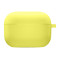 Чехол Silicone Case с микрофиброй для наушников Apple AirPods 3 с карабином bright yellow