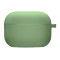 Чехол Silicone Case с микрофиброй для наушников Apple AirPods 3 с карабином mint