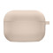 Чехол Silicone Case с микрофиброй для наушников Apple AirPods 3 с карабином pink sand