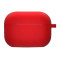 Чехол Silicone Case с микрофиброй для наушников Apple AirPods 3 с карабином red