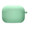 Чехол Silicone Case с микрофиброй для наушников Apple AirPods 3 с карабином spearmint