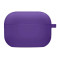 Чехол Silicone Case с микрофиброй для наушников Apple AirPods 3 с карабином ultra violet