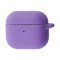 Чехол Silicone Case с микрофиброй для наушников Apple AirPods 4 с карабином blueberry