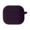 Чехол Silicone Case с микрофиброй для наушников Apple AirPods 4 с карабином elderberry