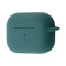Чехол Silicone Case с микрофиброй для наушников Apple AirPods 4 с карабином green
