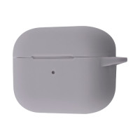 Чохол Silicone Case з мікрофіброю для навушників Apple AirPods 4 з карабіном pebble