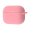 Чехол Silicone Case с микрофиброй для наушников Apple AirPods 4 с карабином light pink