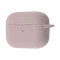 Чехол Silicone Case с микрофиброй для наушников Apple AirPods 4 с карабином pink sand