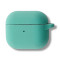 Чехол Silicone Case с микрофиброй для наушников Apple AirPods 4 с карабином sea blue