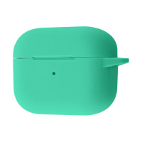 Чохол Silicone Case з мікрофіброю для навушників Apple AirPods 4 з карабіном spearmint