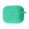 Чехол Silicone Case с микрофиброй для наушников Apple AirPods 4 с карабином spearmint