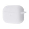 Чехол Silicone Case с микрофиброй для наушников Apple AirPods 4 с карабином white
