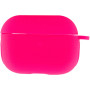 Чехол Silicone Case для наушников Apple AirPods Pro с карабином barbie pink