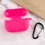 Чехол Silicone Case для наушников Apple AirPods Pro с карабином barbie pink