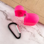 Чехол Silicone Case для наушников Apple AirPods Pro с карабином barbie pink