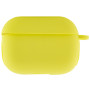Чехол Silicone Case для наушников Apple AirPods Pro с карабином bright yellow