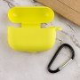 Чехол Silicone Case для наушников Apple AirPods Pro с карабином bright yellow