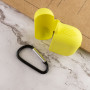 Чехол Silicone Case для наушников Apple AirPods Pro с карабином bright yellow