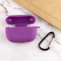 Чехол Silicone Case для наушников Apple AirPods Pro с карабином grape