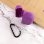 Чехол Silicone Case для наушников Apple AirPods Pro с карабином grape