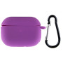 Чехол Silicone Case для наушников Apple AirPods Pro с карабином grape
