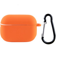Чехол Silicone Case для наушников Apple AirPods Pro с карабином kumquat