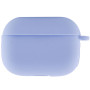 Чехол Silicone Case для наушников Apple AirPods Pro с карабином lilac blue