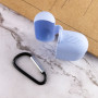 Чехол Silicone Case для наушников Apple AirPods Pro с карабином lilac blue