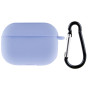 Чехол Silicone Case для наушников Apple AirPods Pro с карабином lilac blue