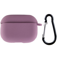 Чехол Silicone Case для наушников Apple AirPods Pro с карабином lilac pride
