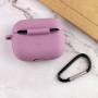 Чехол Silicone Case для наушников Apple AirPods Pro с карабином lilac pride