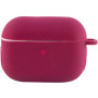 Чехол Silicone Case для наушников Apple AirPods Pro с карабином maroon